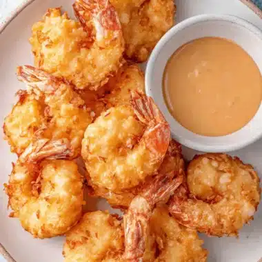 Ultimate Crispy Homemade Shrimp Tempura 4 Crispy, golden-brown fried shrimp, presented beautifully as a gourmet appetizer, capturing the essence of great Shrimp Tempura.